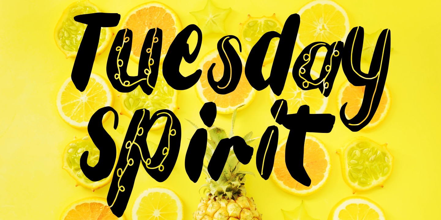 Шрифт Tuesday Spirit